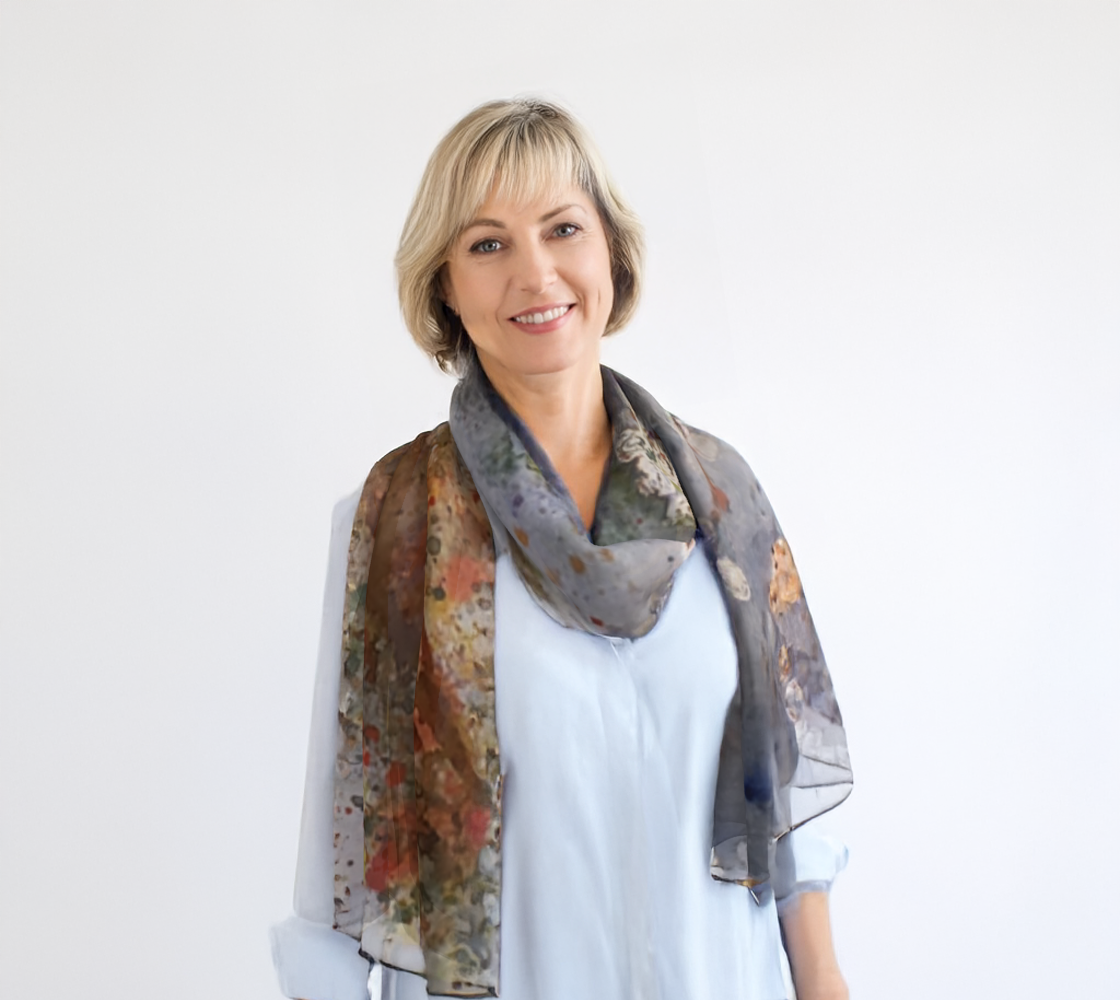 Exhale Silk Habotai Scarf