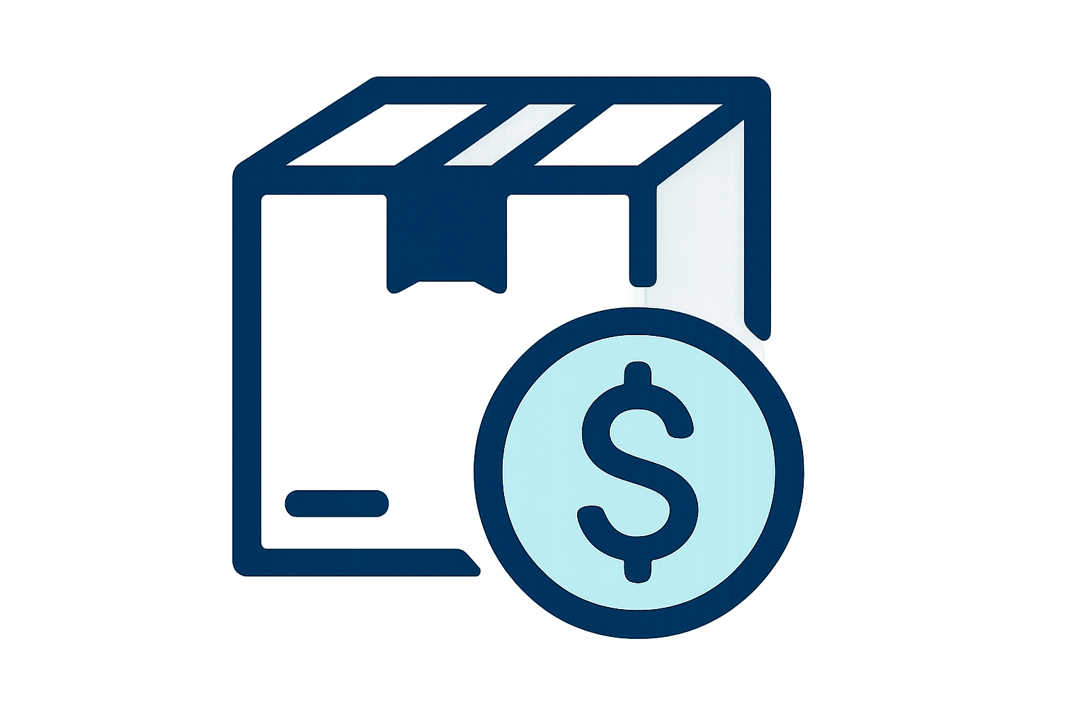 icon shipping cost duotone